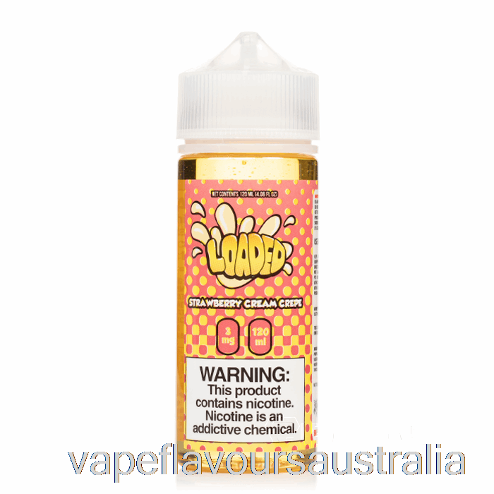 Vape Australia Strawberry Cream Crepe - Loaded E-Liquid - Ruthless Vapors - 120mL 0mg